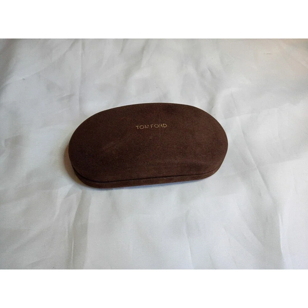 Tom Ford Brown Hard Sunglasses Case Clamshell Suede